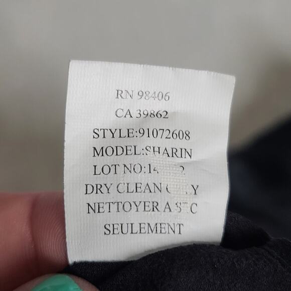 Theory Sharin black silk one shoulder dress women's Size 4 Quiet Luxury matrix - Picture 9 of 10